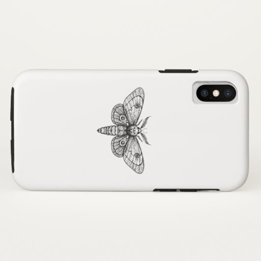 Moth Case-Mate iPhone Hülle (Rückseite (Horizontal))
