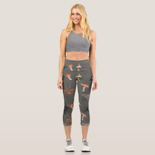 Moth Cotattcore-Muster Capri Leggings