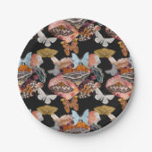 Moth Cotillion | Goblincore Hexachy Paper Plate Pappteller (Vorderseite)