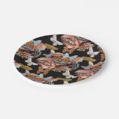 Moth Cotillion | Goblincore Hexachy Paper Plate Pappteller (Schrägansicht)