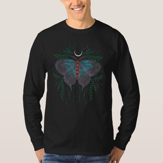 Moth Dark Academia Clothes Celestial Astrology Pla T-Shirt (Vorderseite)