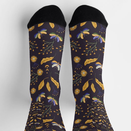 Moth Floral Socken (Oben)