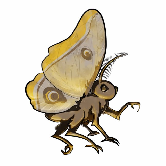 Moth Fotoskulptur Magnet (Vorne)