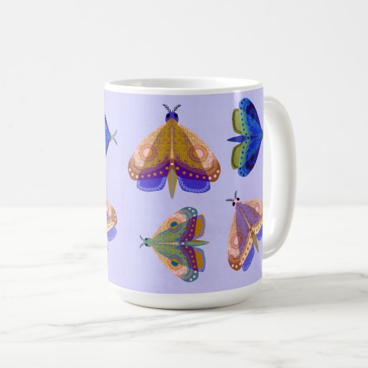 Moth Friends Tasse (VorderseiteRechts)