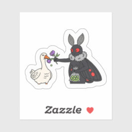 Moth Füttre die Gans Aufkleber