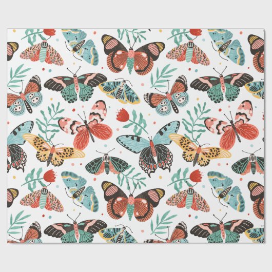 Moth Geschenkpapier (Flach)
