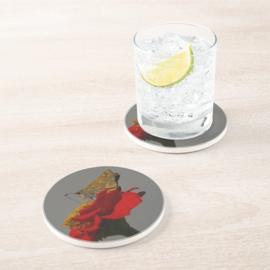 Moth Getränkeuntersetzer (Seite)