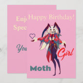 Moth girl anime einladung (Vorne/Hinten)
