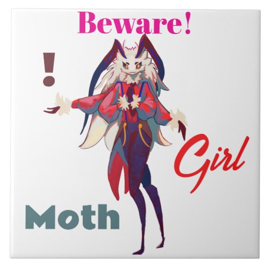 Moth girl anime fliese (Vorderseite)