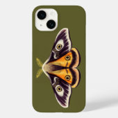 Moth Insect Art Goblincore Saturnia Witchy Green Case-Mate iPhone Hülle (Rückseite)