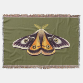 Moth Insect Art Goblincore Saturnia Witchy Green Decke