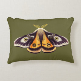 Moth Insect Art Goblincore Saturnia Witchy Green Dekokissen