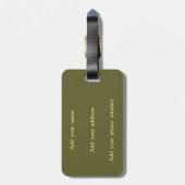 Moth Insect Art Goblincore Saturnia Witchy Green Gepäckanhänger (Rückseite vertikal)