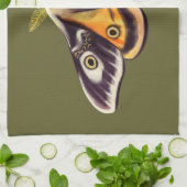 Moth Insect Art Goblincore Saturnia Witchy Green Geschirrtuch (Gefaltet)