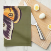 Moth Insect Art Goblincore Saturnia Witchy Green Geschirrtuch (Viertel Falte)