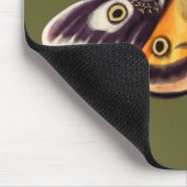 Moth Insect Art Goblincore Saturnia Witchy Green Mousepad (Ecke)