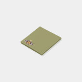 Moth Insect Art Goblincore Saturnia Witchy Green Post-it Klebezettel (angewinkelt)