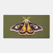 Moth Insect Art Goblincore Witchy Green Butterfly Schreibtischunterlage (Vorderseite)