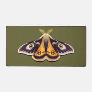 Moth Insect Art Goblincore Witchy Green Butterfly Schreibtischunterlage