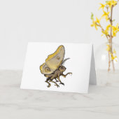 Moth Karte (Gelbe Blume)