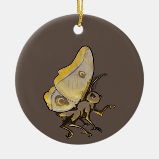 Moth Keramik Ornament (Vorne)
