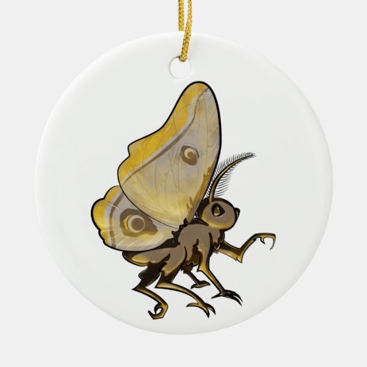 Moth Keramik Ornament (Vorne)