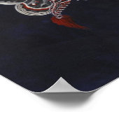 Moth Lieben den Mond klein drucken Poster (Ecke)