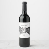 Moth Man Wine Label Weinetikett (Vorderseite)