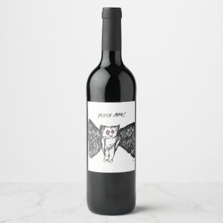 Moth Man Wine Label Weinetikett