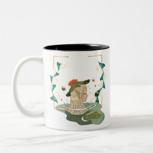 Moth Mask Fairy Girl Tasse
