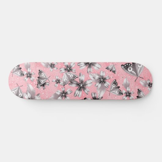 Moth Meadow Skateboard (Horizontal)