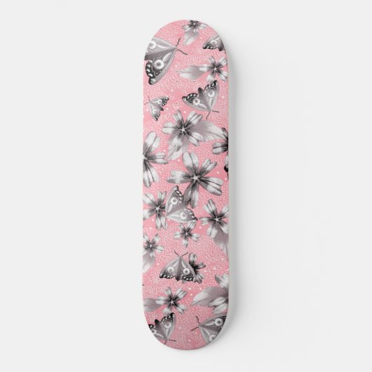Moth Meadow Skateboard (Vorderseite)