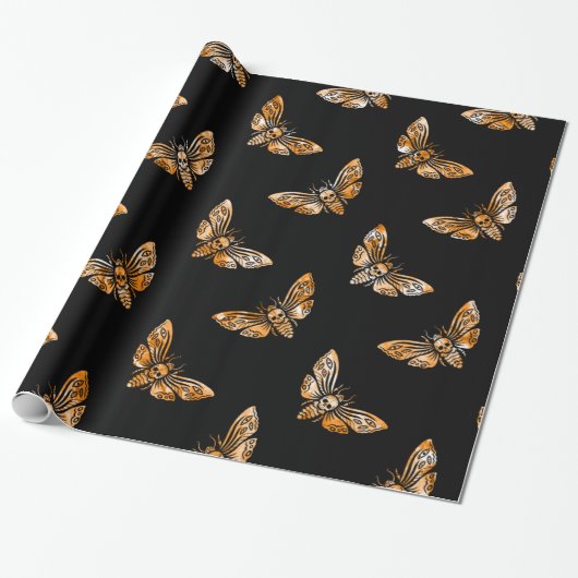 Moth-Muster des Todes Geschenkpapier (Ungerollt)