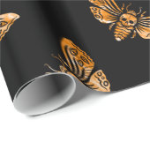 Moth-Muster des Todes Geschenkpapier (Rolleneckpunkt)