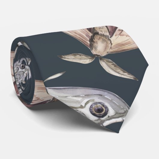 Moth Muster Krawatte (Gerollt)