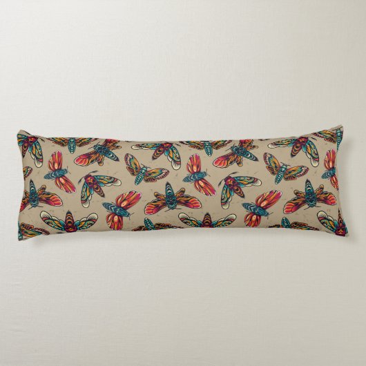 Moth Muster Seitenschläferkissen (Rückseite)