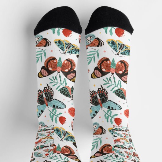 Moth Muster Socken (Oben)