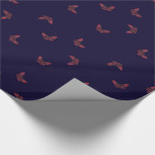 Moth oder Crimson Red Geschenkpapier (Ecke)