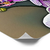 Moth Orchid - Leinwand Art Print Poster (Ecke)