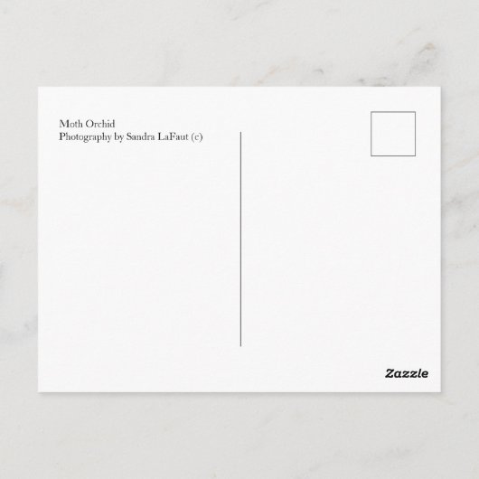 Moth Orchid Postkarte (Rückseite)