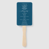 Moth Orchid Wedding Program Fan Fächer (Rückseite)