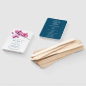 Moth Orchid Wedding Program Fan Fächer (Non-assembled)