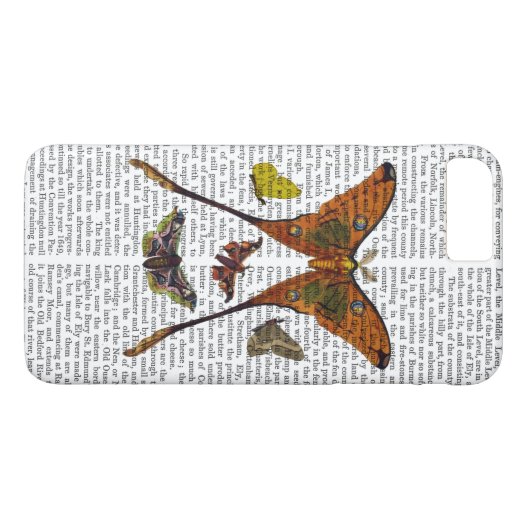 Moth Plate 2 Case-Mate iPhone Hülle (Rückseite (Horizontal))