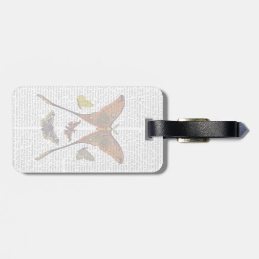 Moth Plate 2 Gepäckanhänger (Rückseite horizontal)