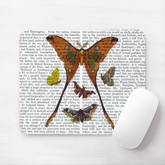 Moth Plate 2 Mousepad (Mit Mouse)