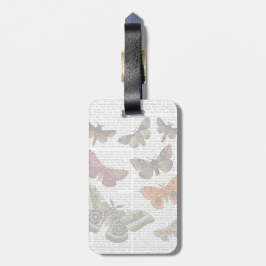 Moth Plate 3 Gepäckanhänger (Rückseite vertikal)