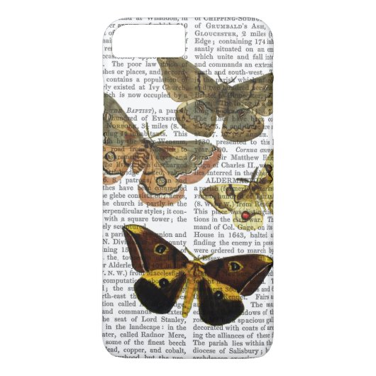 Moth Plate 4 Case-Mate iPhone Hülle (Rückseite)