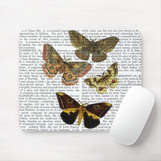 Moth Plate 4 Mousepad (Mit Mouse)
