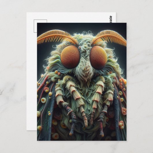 Moth Postkarte (Vorne/Hinten)
