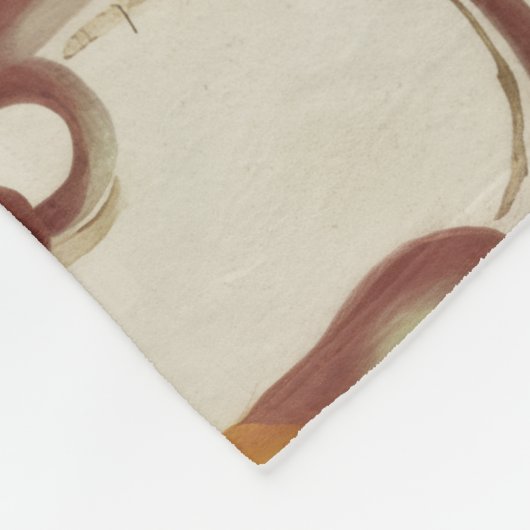 Moth Print Fleecedecke (Ecke)